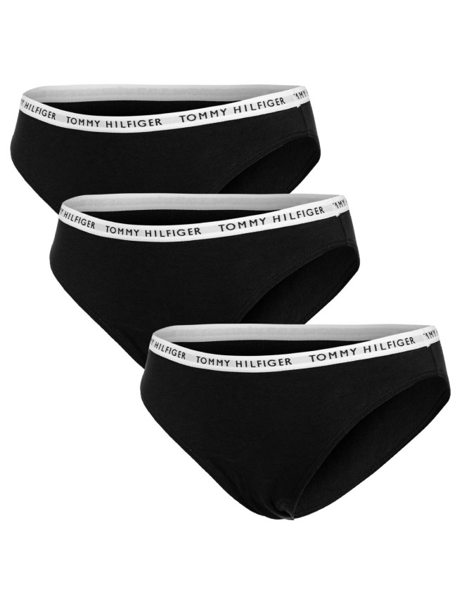 Tommy Hilfiger 3Pack tanga kalhotky UW0UW02828 Black