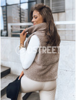 Dámská vesta a'la lamb BEEWARM camel Dstreet TY3800