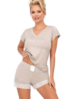 Dámské pyžamo Simply 1/2 beige - Donna