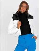 Dámská bunda NM KR D2 3825 68P bílá a černá