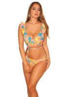 Sexy bikiny s volánky Hawaii Print