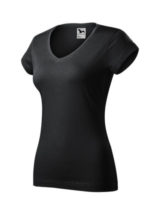 Fit V-neck tričko dámské ebony gray