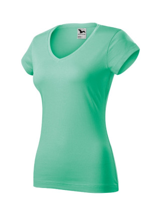 Fit V-neck tričko dámské mátová