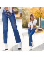 Sexy použitý vzhled Highwaist Jeans