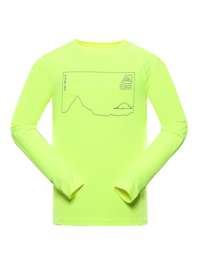 Pánské rychleschnoucí triko ALPINE PRO AMAD neon safety yellow varianta pb