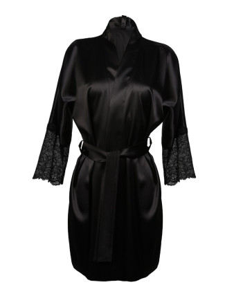 Dámský župan DKaren Housecoat Clarisse Black