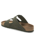 Žabky Birkenstock Arizona Vegan Microfaser Regular dámské-mužské Desert Dust Thyme wide foot vegan (1024550)