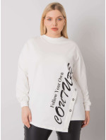 Blůza Ecru plus size s nápisem