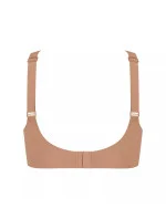 Dámská podprsenka ZERO Feel 2.0 Soft bra - BROWN - sv. hnědá 00CM - SLOGGI