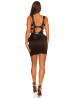 Sexy Club-minidress backless with peplum