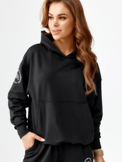 Rough Radical Mikina s kapucí Pery Hoodie Black