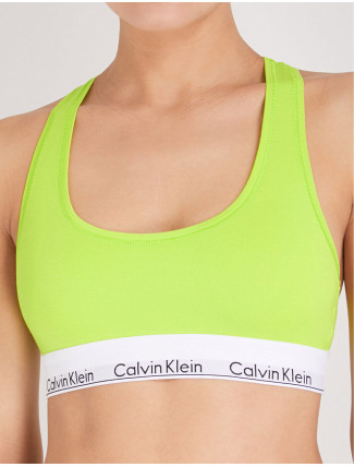 Sportovní podprsenka F3785E - ZIR - Neon žlutá - Calvin Klein