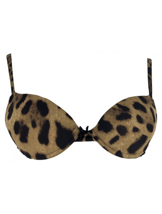 Dámská podprsenka DGWFBM21641 leopardí vzor - Dolce & Gabbana