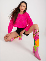 BA SW 9008 jumper.35P fluo růžová