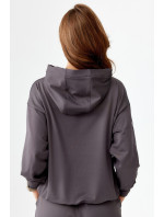 Rough Radical Mikina s kapucí Pery Hoodie Dark Grey