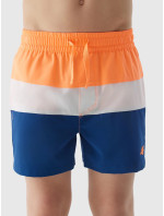 Chlapecké plážové šortky typu boardshorts 4F - oranžové