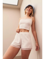 Dámské šortky GO Ribbed Short - ANGORA - sv. růžové 6308 - SLOGGI