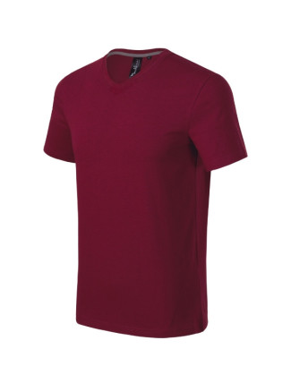 Action V-neck tričko pánské garnet