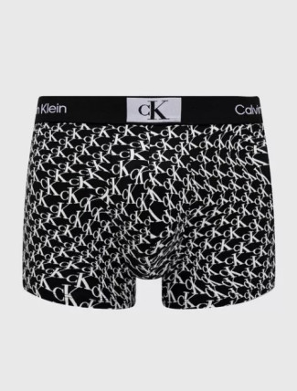 Pánské boxerky NB3403A  ACR černá/bílá - Calvin Klein