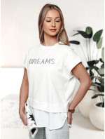 Dámské tričko DREAMY ecru Dstreet RY2521