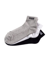 Puma 3Pack ponožky 887498 White/Black/Grey