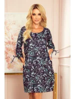 Dámské oversize šaty Numoco SOPHIE - tmavě modré