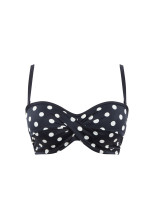 Dámský vrchní díl plavek Anya Riva Spot Bandeau navy/vanilla SW1453 - Panache