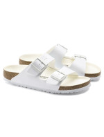 Birkenstock dámské/pánské žabky Birkenstock Arizona Birko-Flor Regular wide-foot for summer white (1019061)