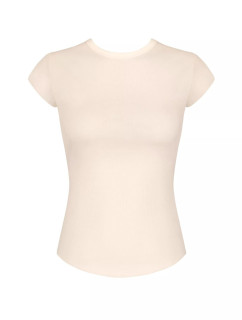 Dámské tričko GO Ribbed T-Shirt - WHITE - ecru 6308 - SLOGGI