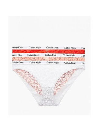 Krajkové kalhotky 3-pack - QD3926E - W5F - Mix barev - Calvin Klein