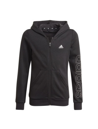 Mikina s kapucí adidas Essentials Logo Full-Zip Hoodie Jr GN4050