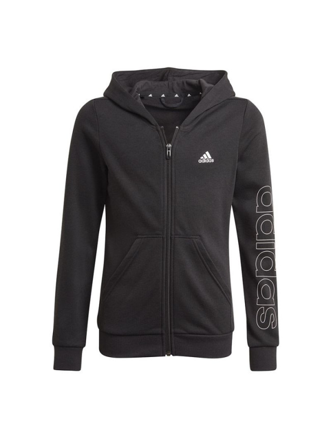 Mikina s kapucí adidas Essentials Logo Full-Zip Hoodie Jr GN4050