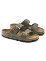 Dámské/pánské žabky Birkenstock Arizona Soft Footbed Oiled Leather Narrow Faded Khaki (1019377)