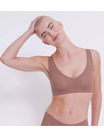 Dámská podprsenka ZERO Feel 2.0 Bralette - BROWN - hnědá 1141 - SLOGGI