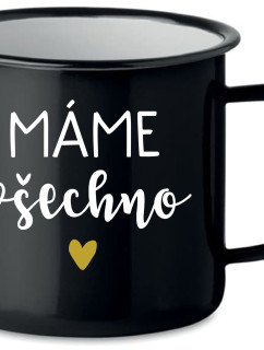 MÁME VŠECHNO - černý plecháček 350 ml