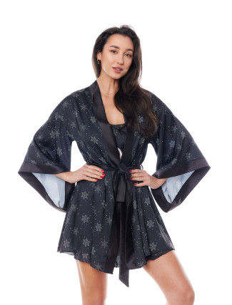 Krásný župan Aster robe black - Anais