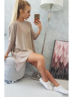 Halenka oversize tmavě béžová