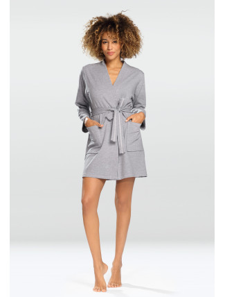 DKaren Housecoat Pola Grey