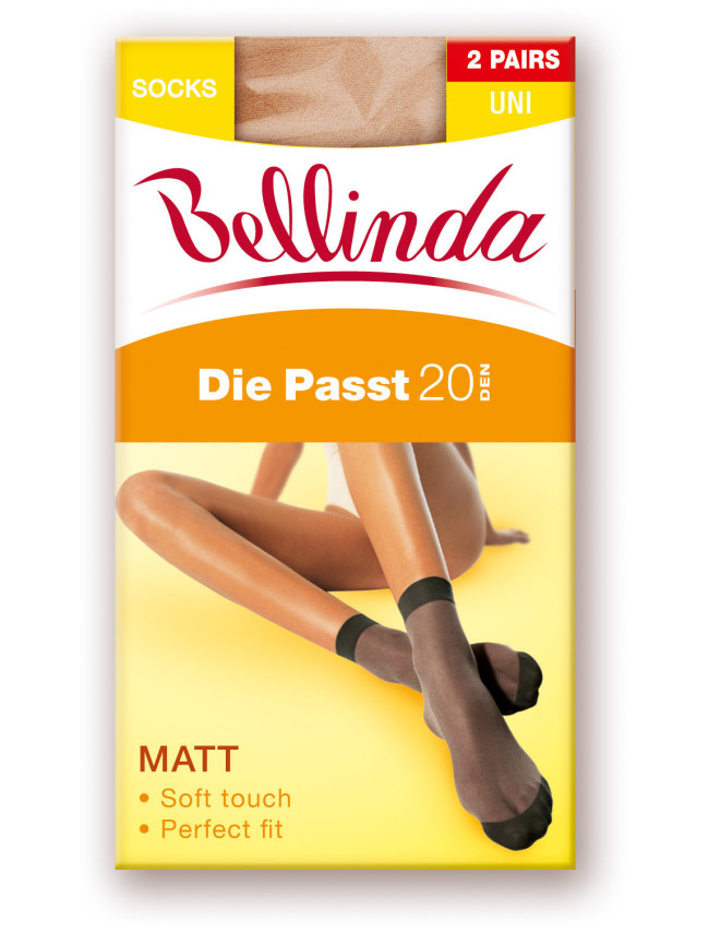 Dámské silonkové ponožky DIE PASST 20 DEN SOCKS 2 PACK - BELLINDA