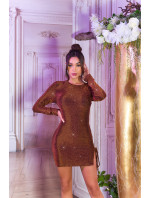 Sexy Koucla Glitter Party Minidress se šněrováním