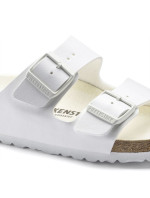 Birkenstock dámské/pánské žabky Birkenstock Arizona Birko-Flor Regular wide-foot for summer white (1019061)