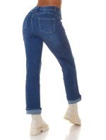 Sexy Highwaist Push up použitý vzhled flarred Jeans