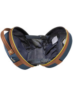 Toaletní taška Semiline ABS+PU T5672-1 Navy Blue/Brown