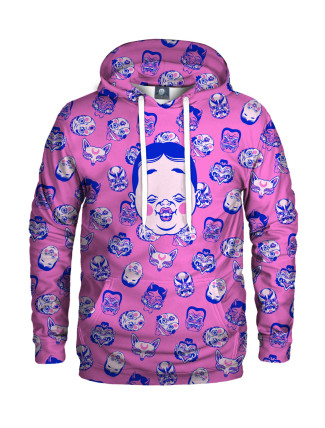 Aloha From Deer Kabuki Mask Pink Hoodie H-K AFD927 Pink