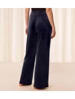 Dámské kalhoty Sensual Velour Wide Leg Trousers - BLUE - tm. modré 7064 - TRIUMPH