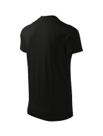 Heavy V-neck tričko unisex černá