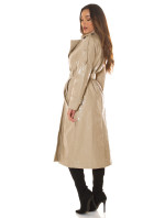 Sexy kožený kabát Musthave / Trenchcoat