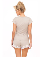 Dámské pyžamo Simply 1/2 beige - Donna