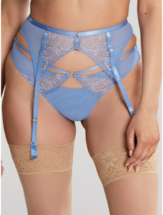 Podvazkový pas Cleo Valentina Luxe Suspender denim 10723