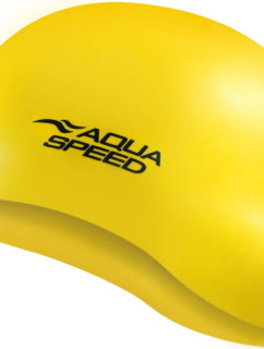 AQUA SPEED Plavecká čepice Mono Yellow Pattern 18